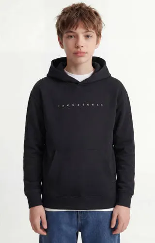 Jack & Jones JUNIOR hoodie JJESTAR met logo zwart, foto 2