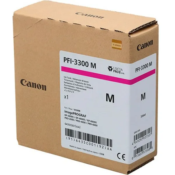 Canon PFI-3300M Inktcartridge Magenta, foto 2