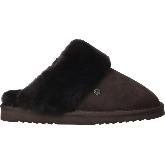 Warmbat Flurry Pantoffels Dames Bruin Donkerbruin