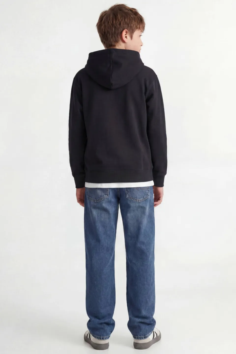 Jack & Jones JUNIOR hoodie JJESTAR met logo zwart, foto 6
