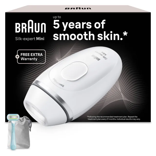 Braun Silk·expert Mini PL1114 ontharingsapparaat wit, foto 2