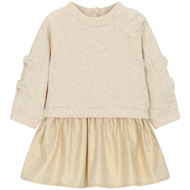 Le Chic sweatjurk beige, foto 2