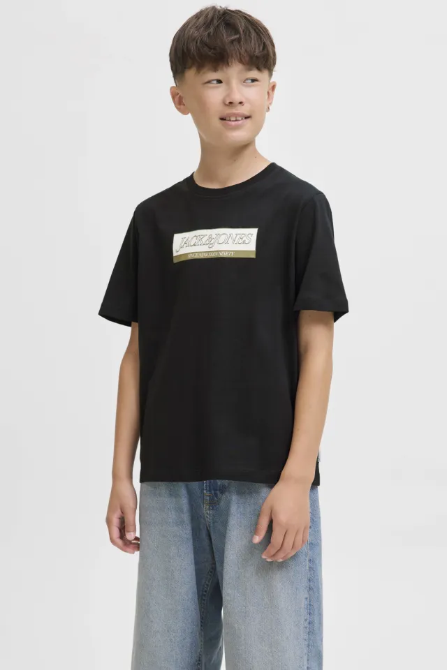 Jack & Jones Junior T-shirt zwart met logo