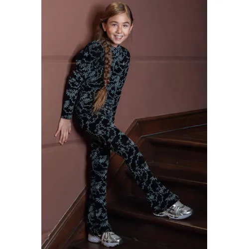 Like Flo fluwelen flared broek antraciet, foto 3