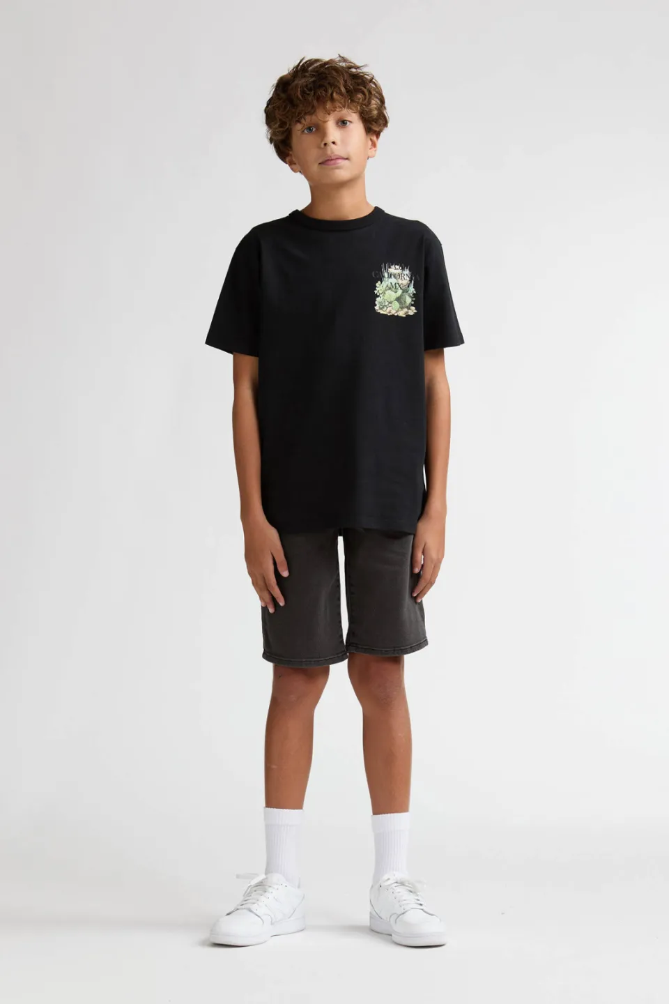Petrol Industries denim short grijs Silver grey