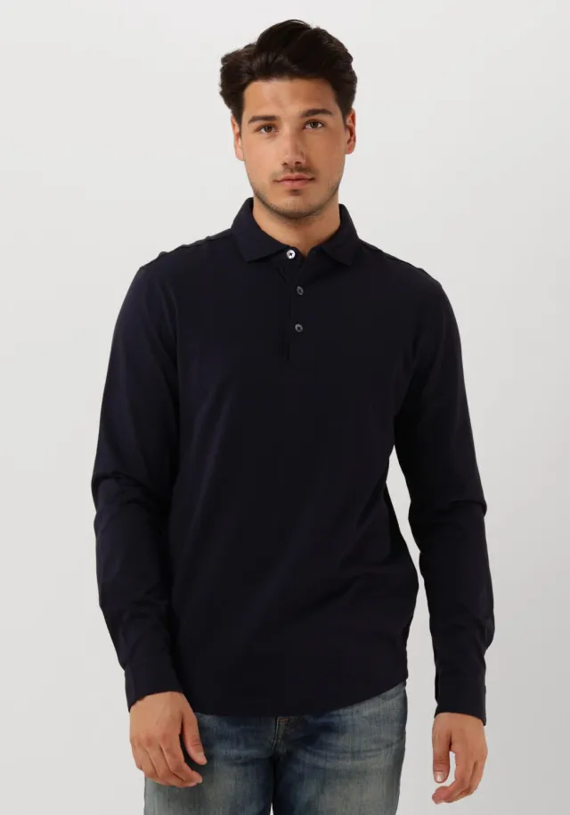 Profuomo Heren Polo's & T-shirts Jersey - Donkerblauw
