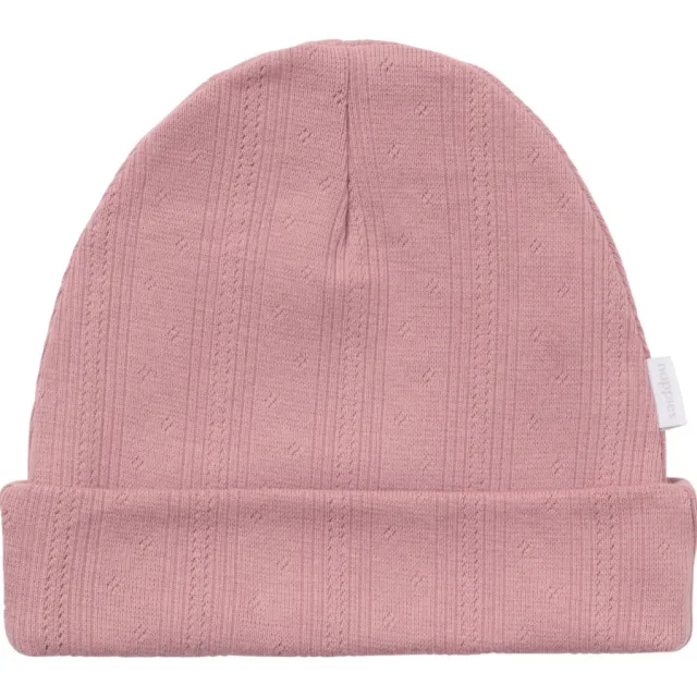 Noppies baby katoenen muts - mauve
