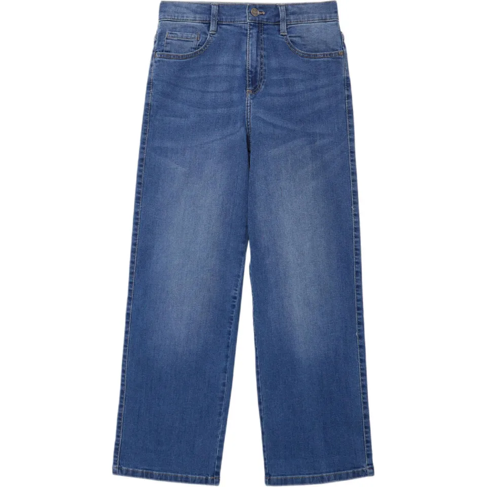 S.Oliver baggy waist wide leg jeans medium blue denim, foto 2