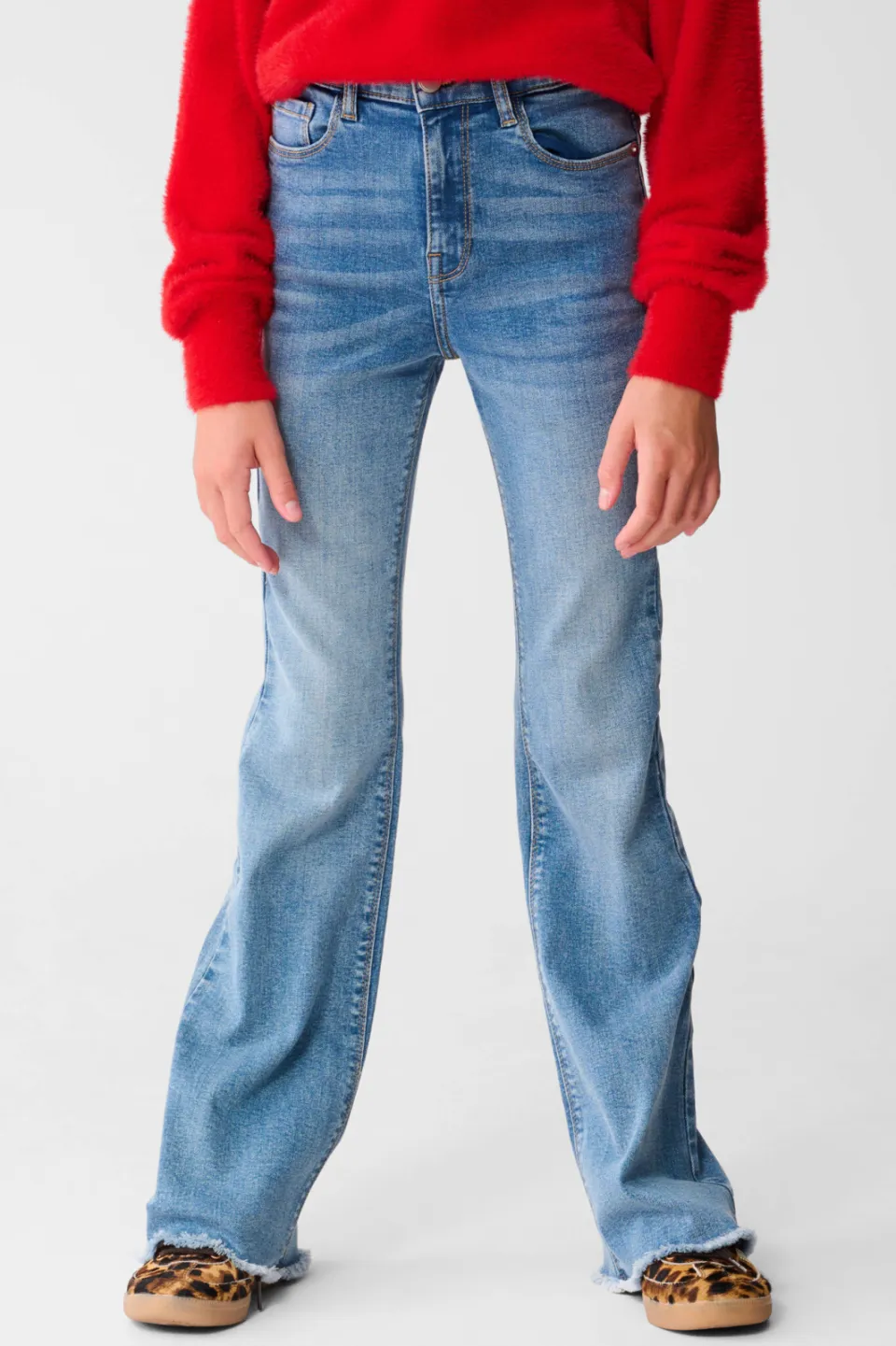 Shoeby high waist flared jeans mediumstone, foto 4