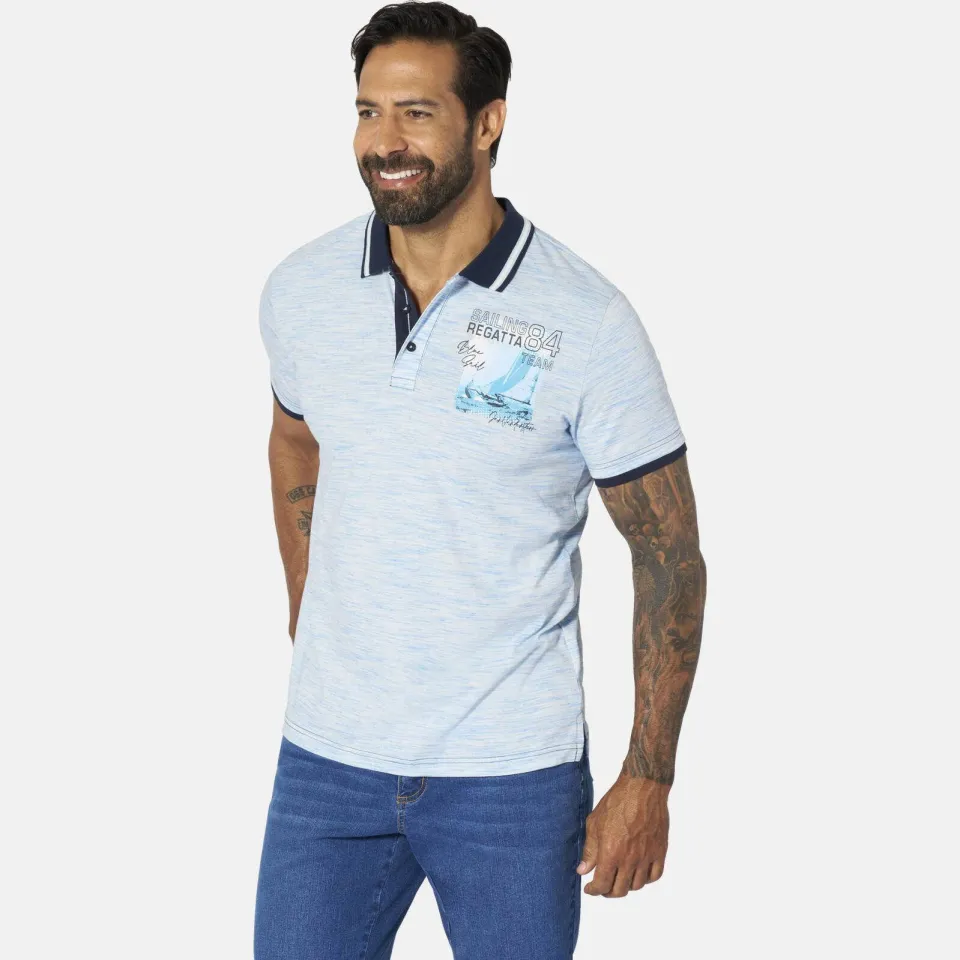 Jan Vanderstorm +FIT Collectie regular polo GILGI wit, foto 3