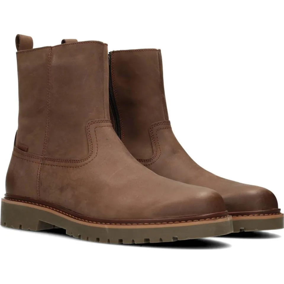 Poelman Toni gevoerde leren enkelboots bruin, foto 3