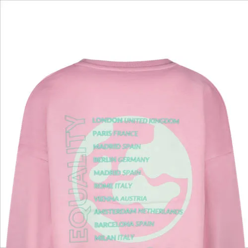 Cars sweater roze Meisjes Katoen Ronde hals Backprint, foto 2