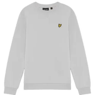 Lyle & Scott sweater - grijs Effen | Sweater van Lyle & Scott