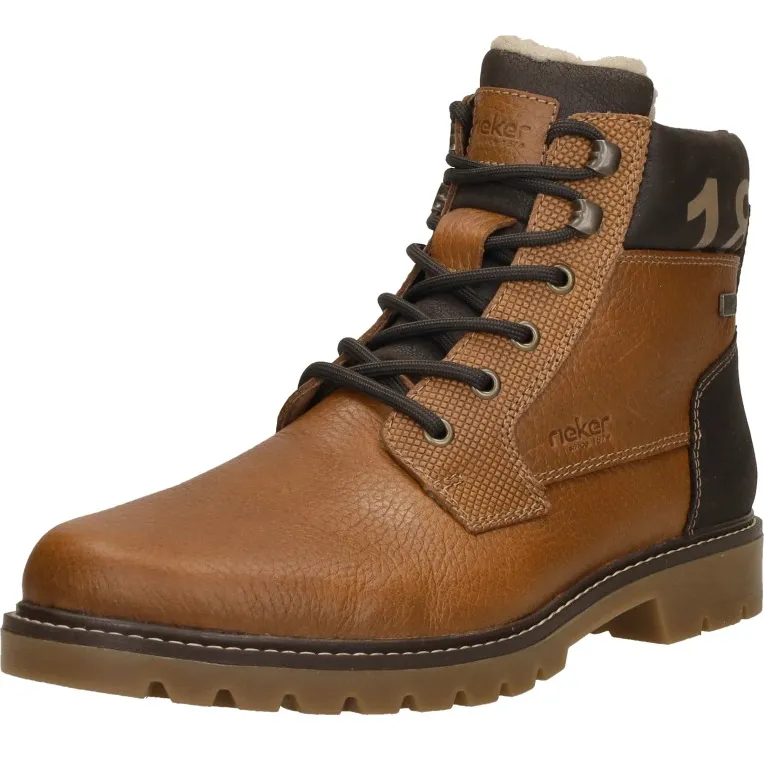 Rieker 38832 hoge veterschoenen cognac, foto 4