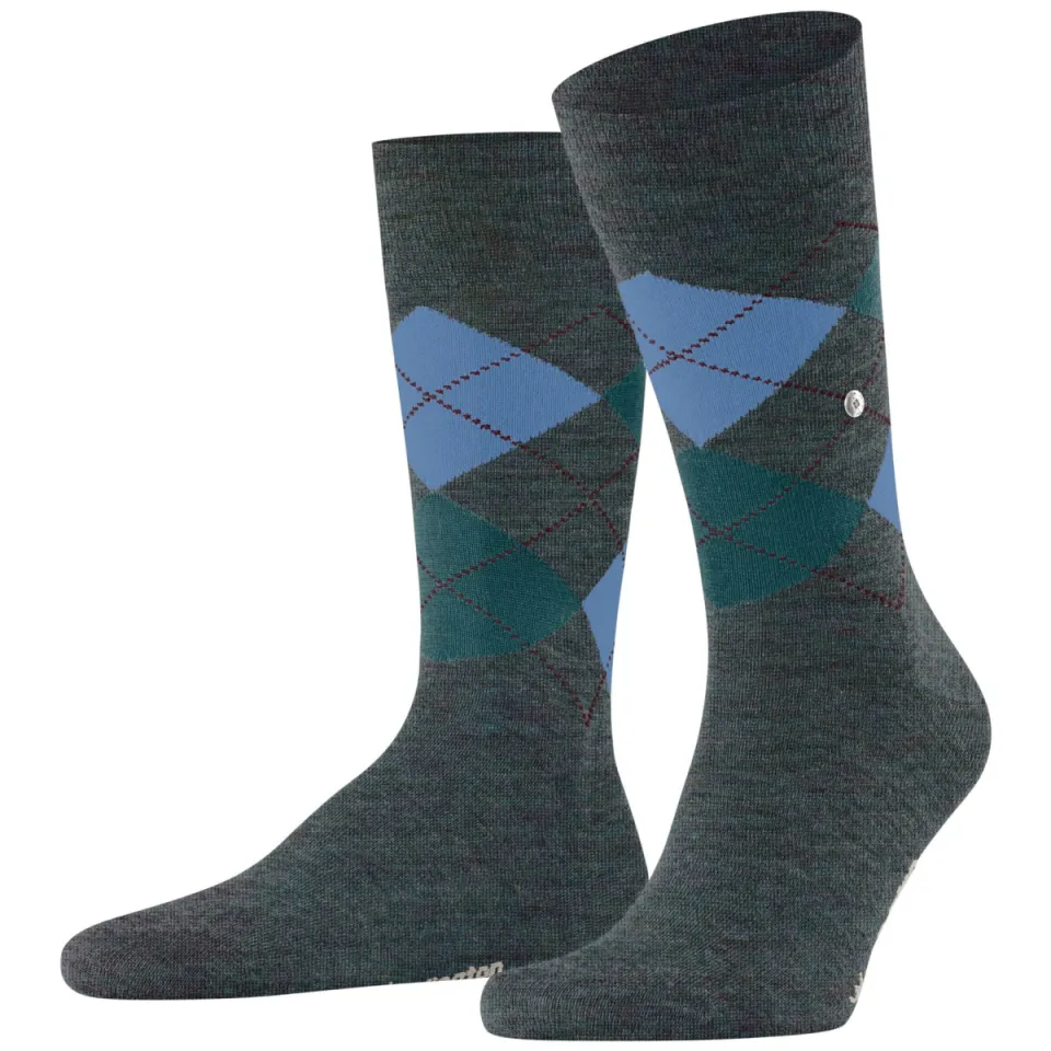 Burlington Edinburgh sokken grijs Multicolour