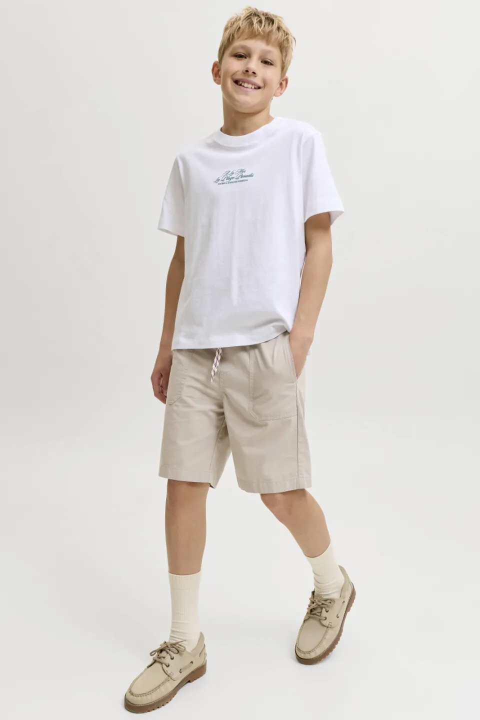 Jack & Jones regular bermuda korte broek lichtzand, foto 4