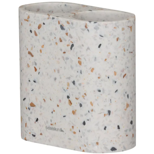 Sealskin Blend tandenborstelhouder dubbel vrijstaand Terrazzo