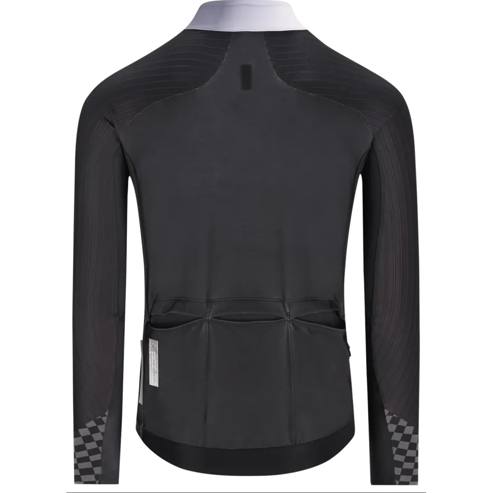 Q36.5 Gregarius Hybrid Collar Fade fietsshirt zwart grijs, foto 2