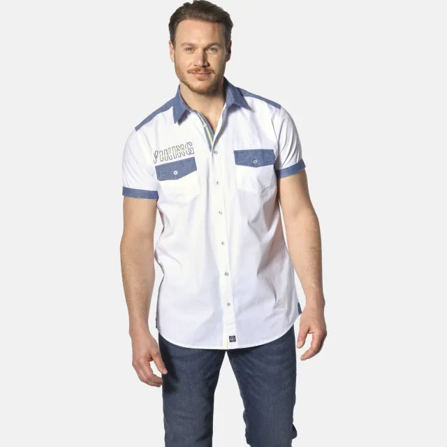 Jan Vanderstorm casual overhemd HERKKO Plus wit