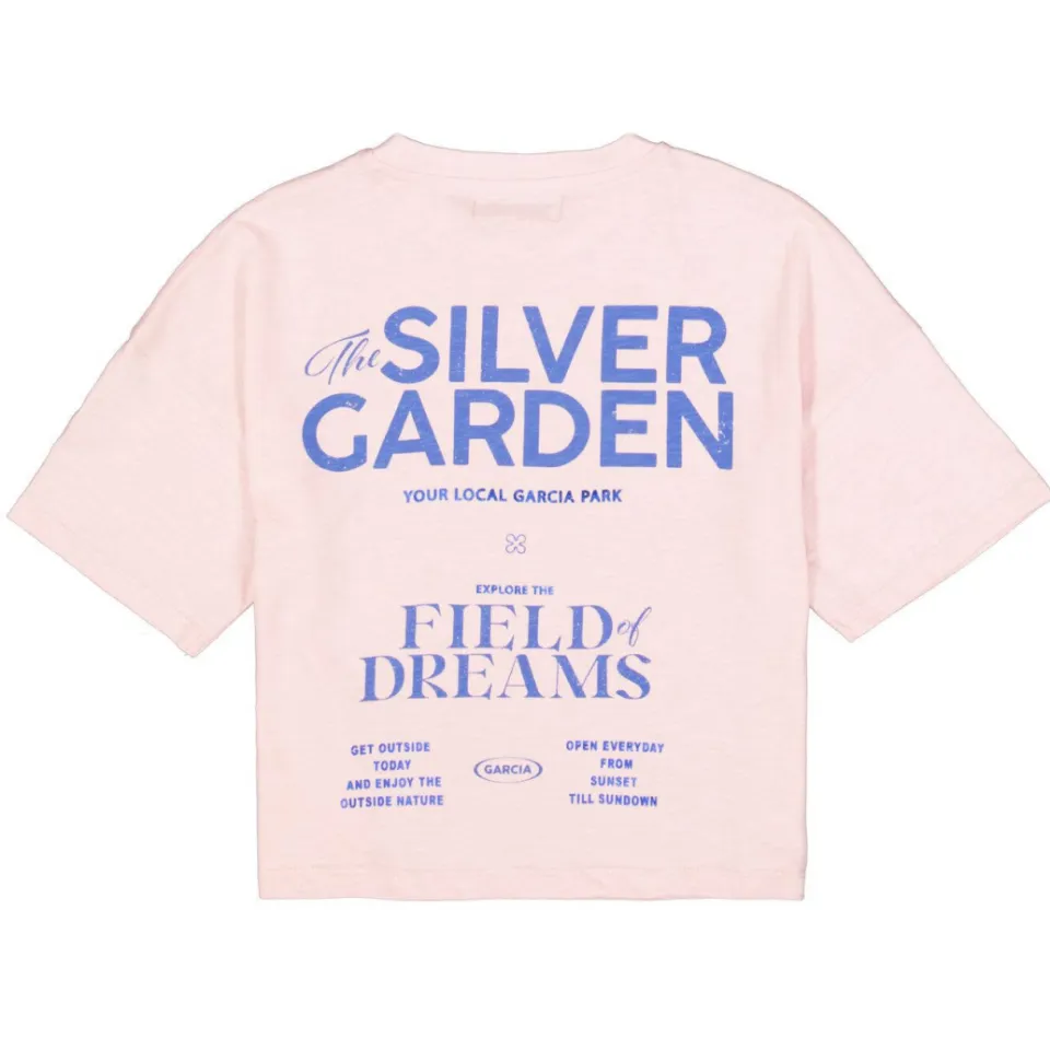 Garcia T-shirt met backprint lichtroze meisjes, foto 5