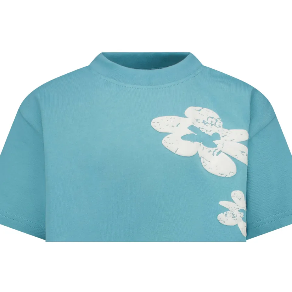 Cars gebloemd t-shirt lichtblauw, foto 5