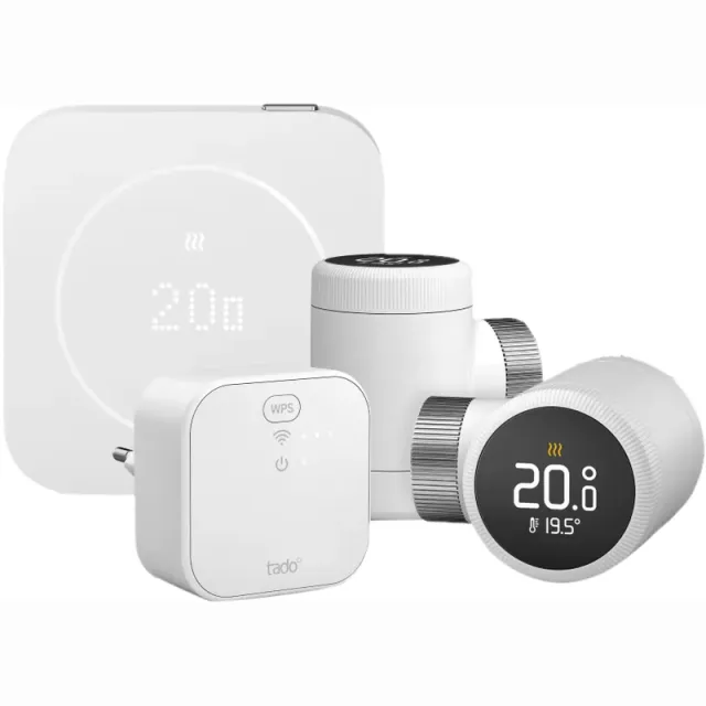 Tado Bedrade Slimme Thermostaat X Multi Room Startpakket 2e Generatie (2 Radiatorknoppen)