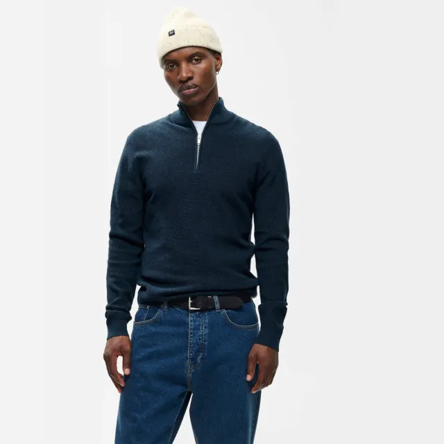 Matinique regular fit gebreide trui - blue wing teal, foto 3