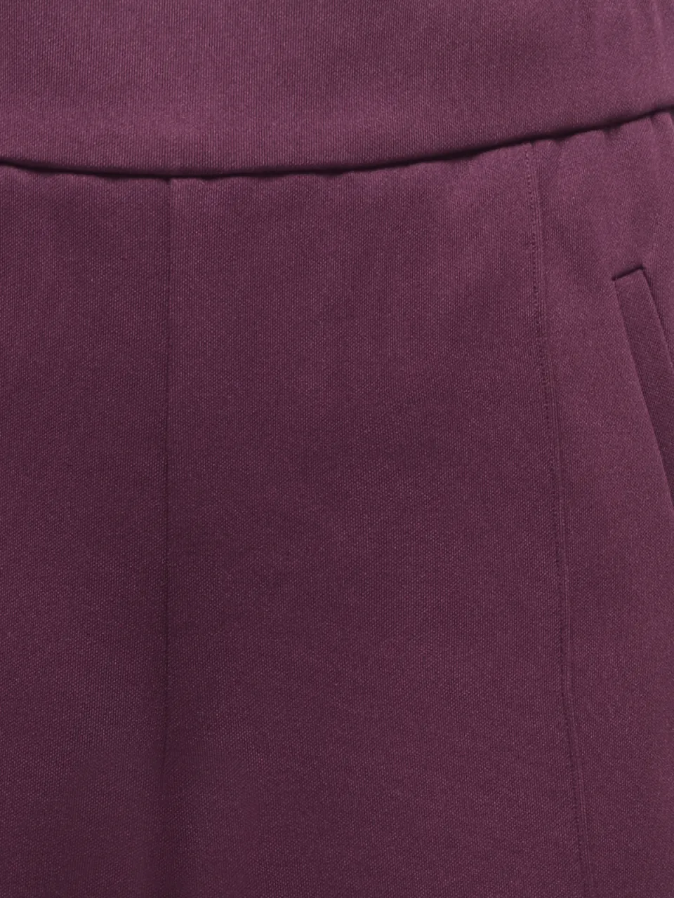 Only wide leg casual broek donkerpaars, foto 5