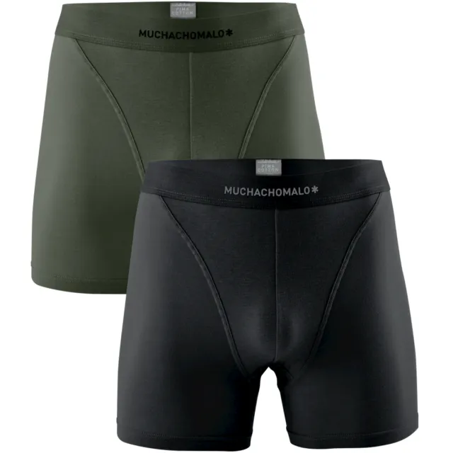 Muchachomalo Heren 2-pack Boxershorts Pima Katoen Veelkleurig
