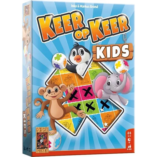 999 Games Keer op Keer Kids dobbelspel
