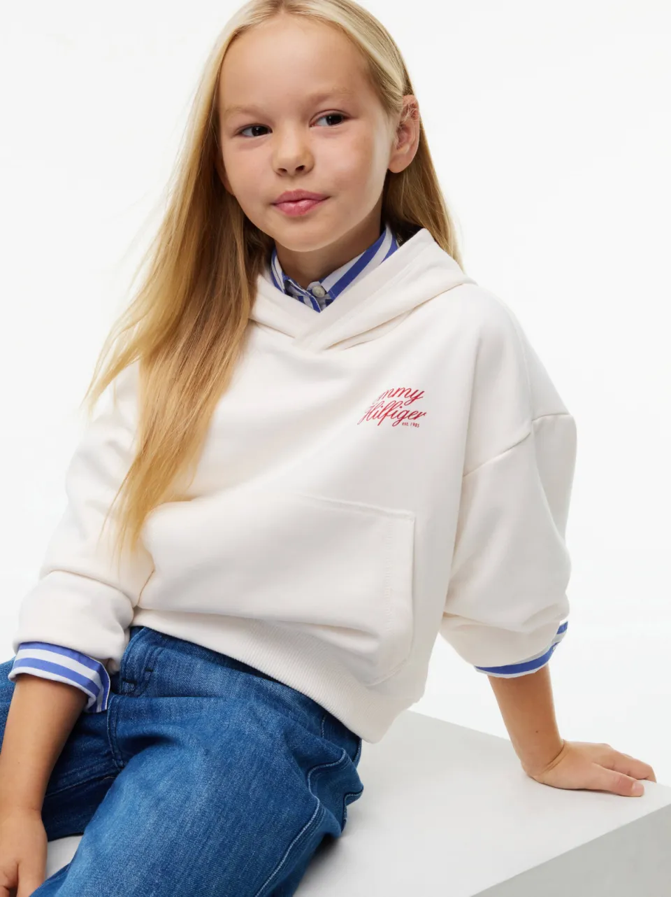 Tommy Hilfiger hoodie met tekst - wit, foto 3