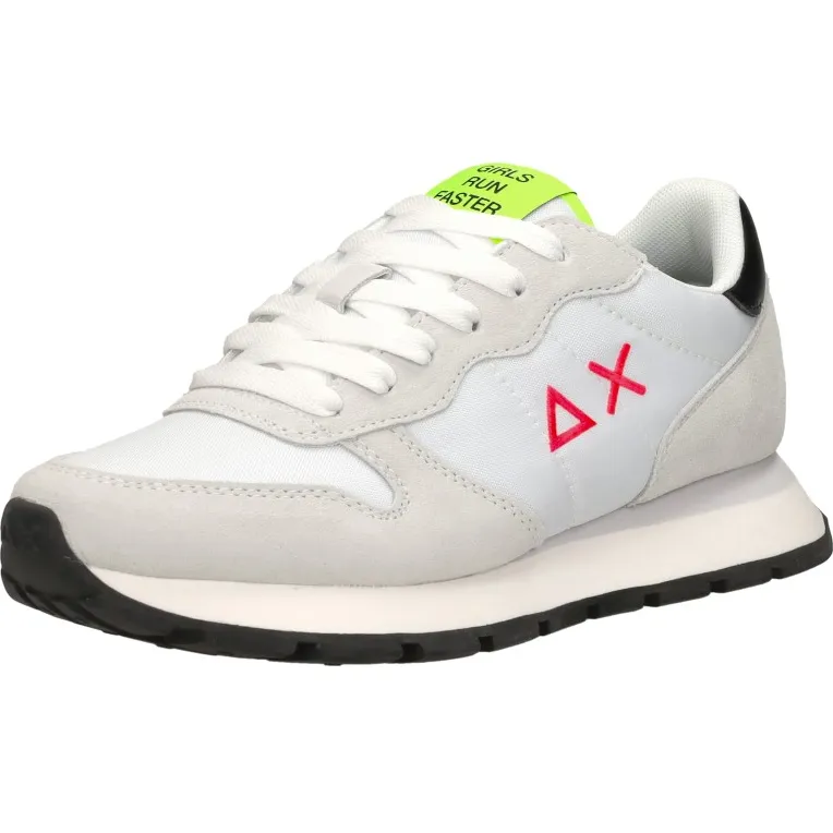 Sun68 Ally Solid Nylon lage sneakers wit, foto 3