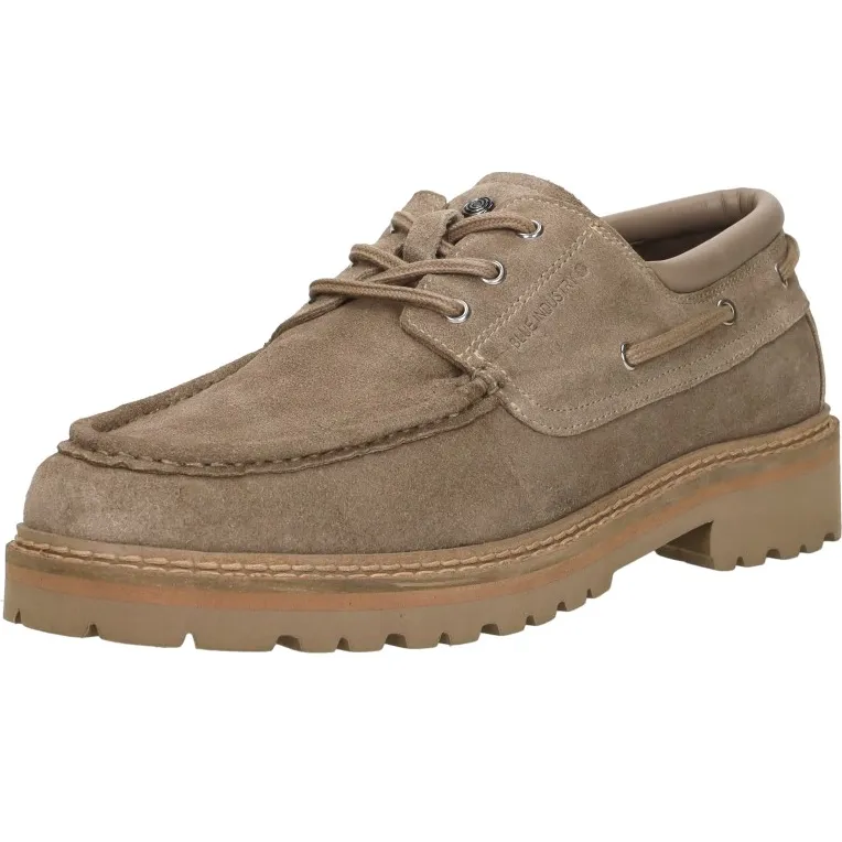 Blue Industry Moc suède bootschoenen met profielzool - taupe, foto 4