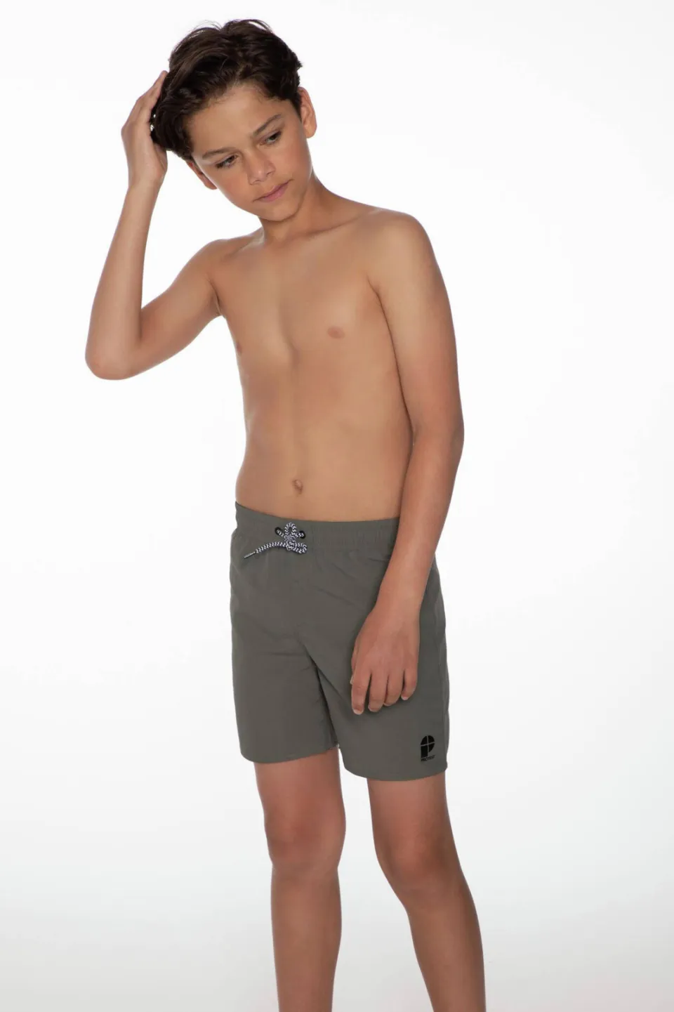Protest zwemshort CULTURE JR donkergroen Grey Green