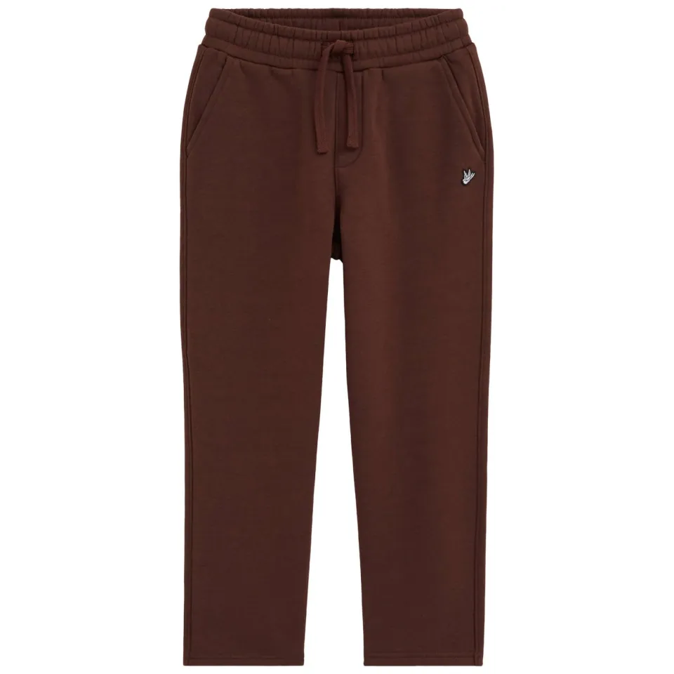 WE Fashion tapered joggingbroek bruin, foto 2
