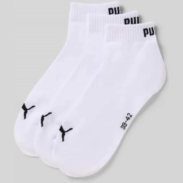 Puma Dames sneakersokken in set van 3 Wit