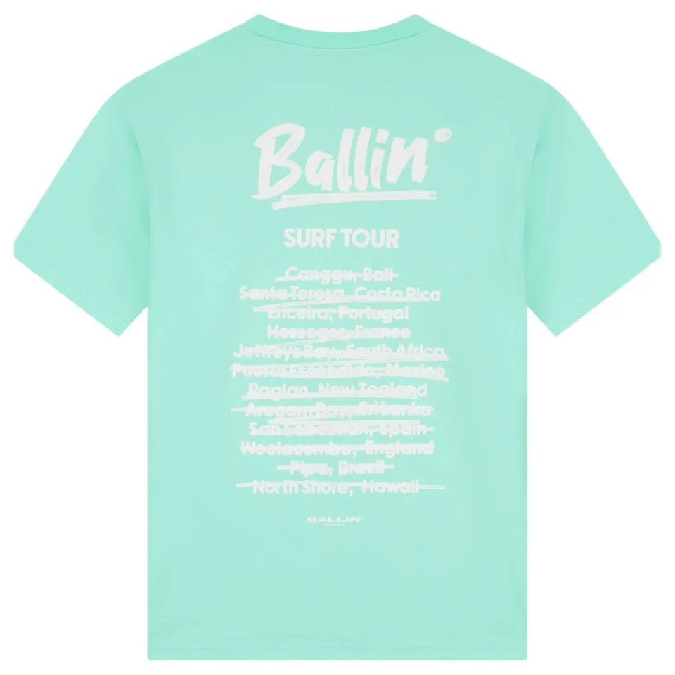 Ballin T-shirt met backprint mintgroen, foto 3