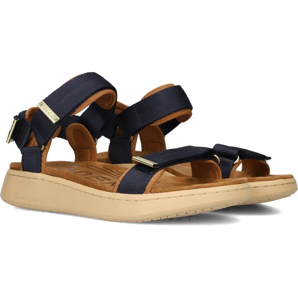 Woden Sandalen Line Blauw, foto 4