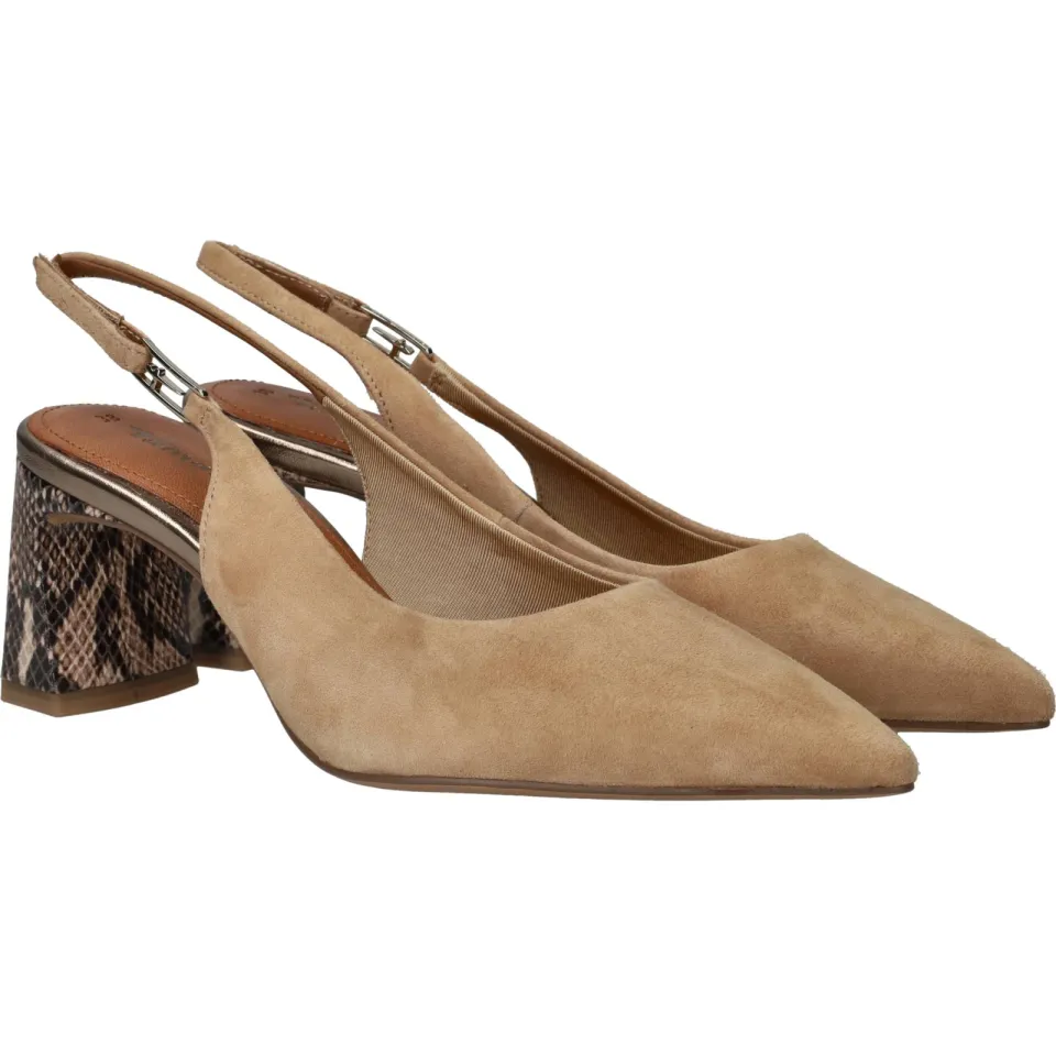 Tamaris slingback pump beige, foto 2