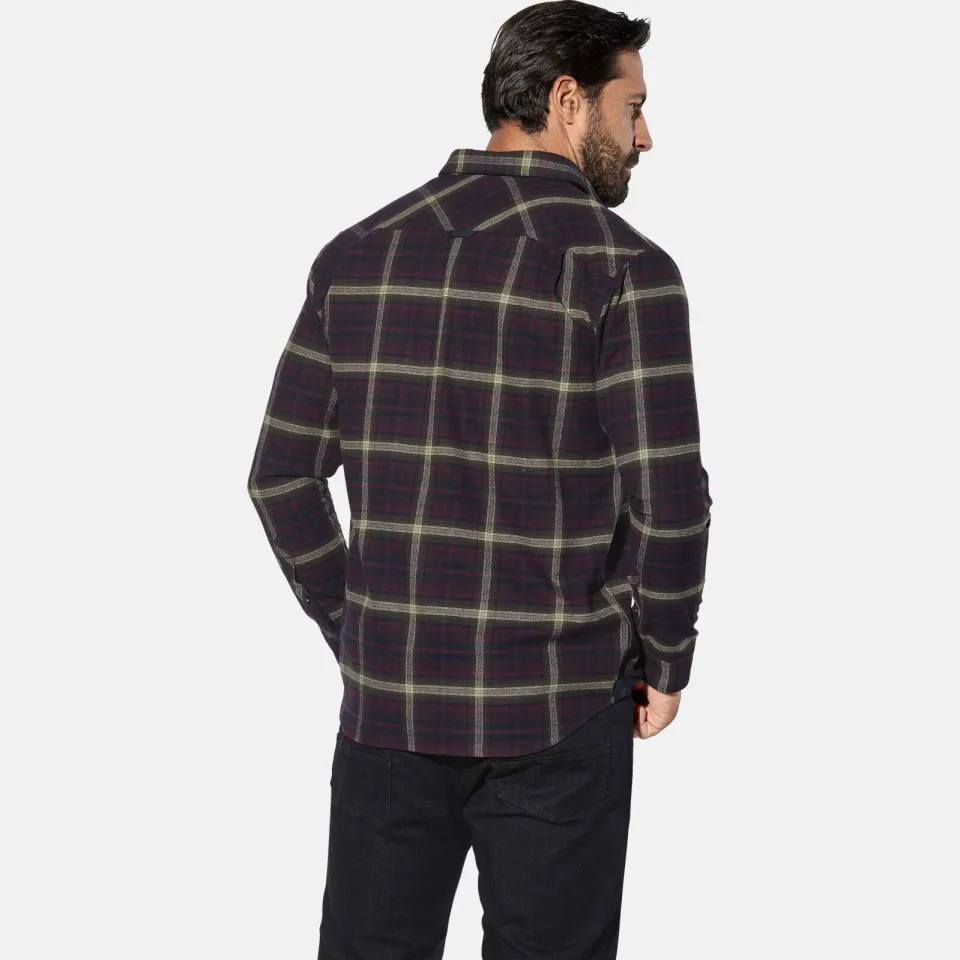 Jan Vanderstorm +FIT Collectie loose casual overhemd Plus donkerblauw, foto 5