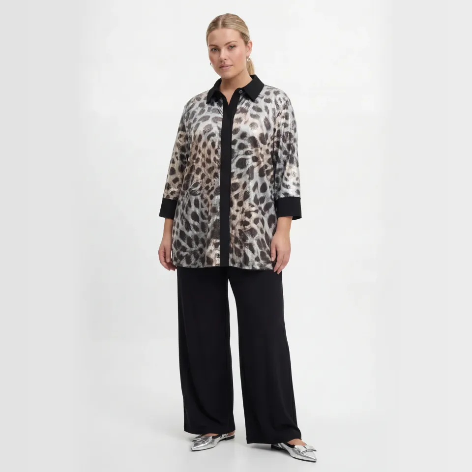 Yoek Blouse Lara zwart, foto 2