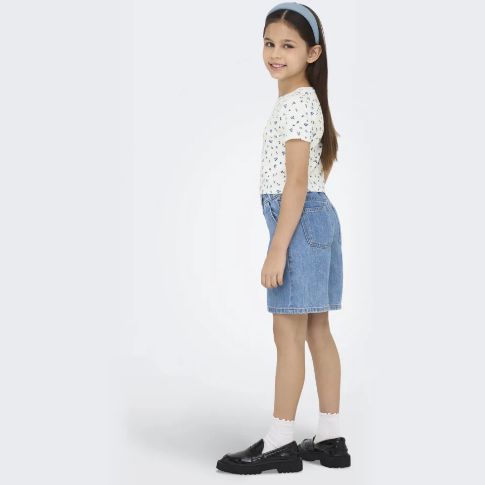KIDS ONLY GIRL gebloemde T-shirt blauw, foto 4