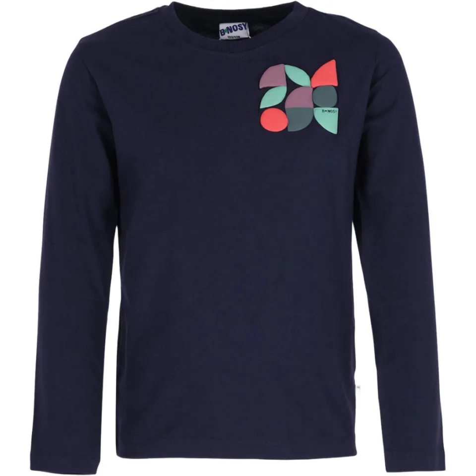 B.Nosy rechtvallende sweater met print donkerblauw, foto 2