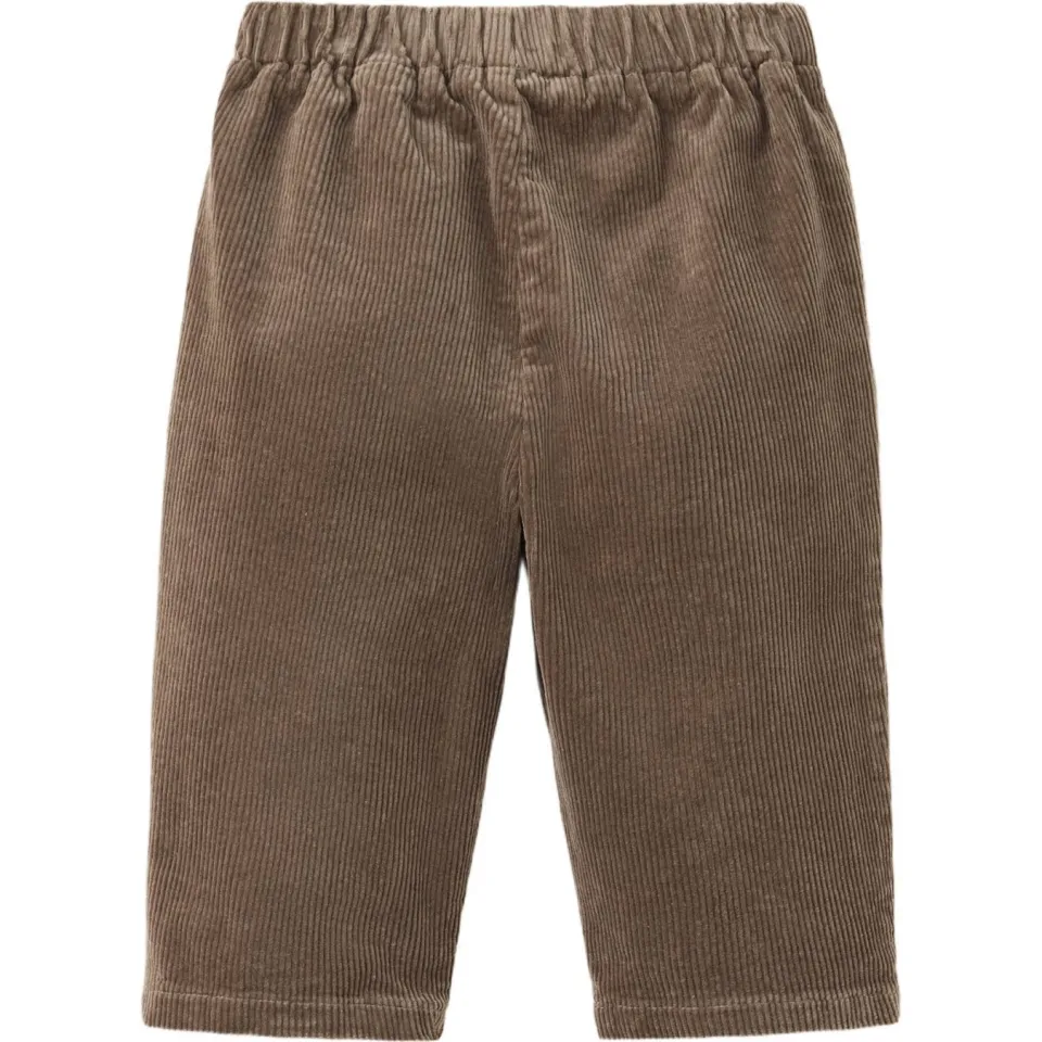 Mango Kids corduroy casual broek - bruin, foto 2