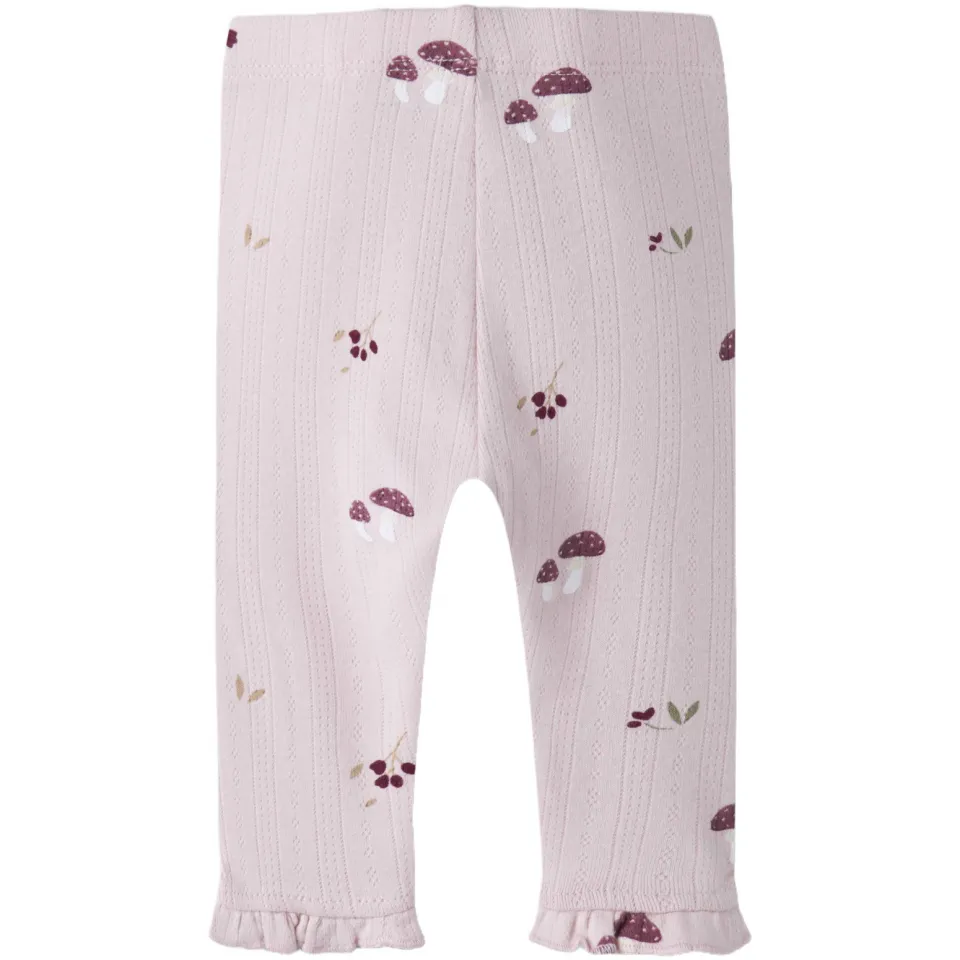 NAME IT BABY legging met ruches en print lichtroze, foto 2