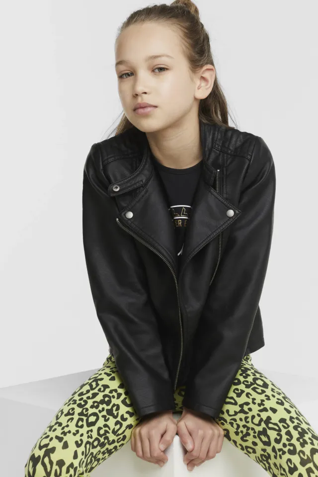 Only Konfreya bikerjack zwart Black