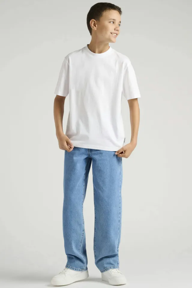 Only & Sons t-shirt wit ronde hals Bright White