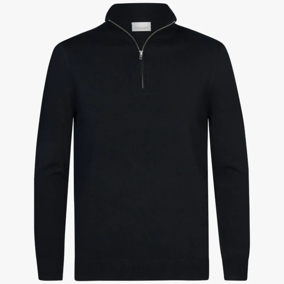 Profuomo trui fijn gebreid donkerblauw navy, foto 2