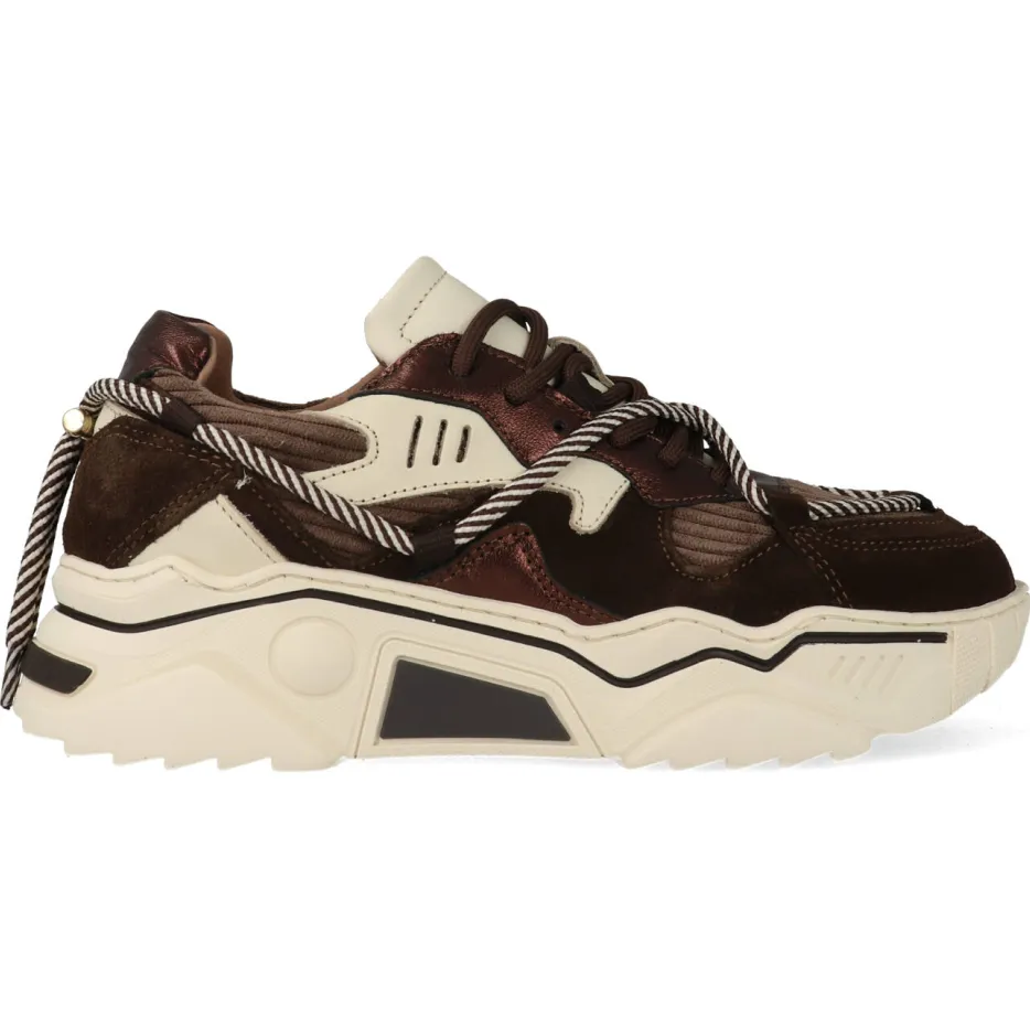 DWRS Label Jupiter corduroy sneaker bruin, foto 2