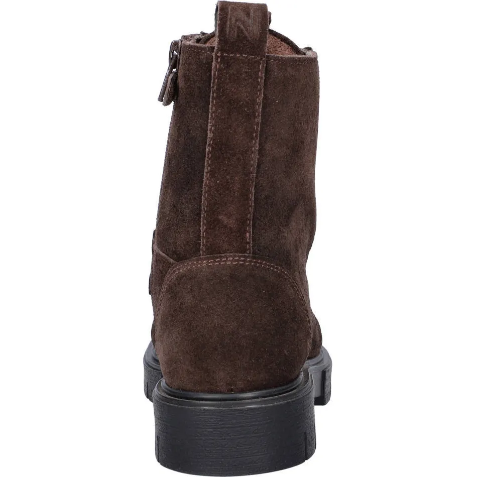 Nelson Kids suède enkelboots met profielzool - bruin, foto 4